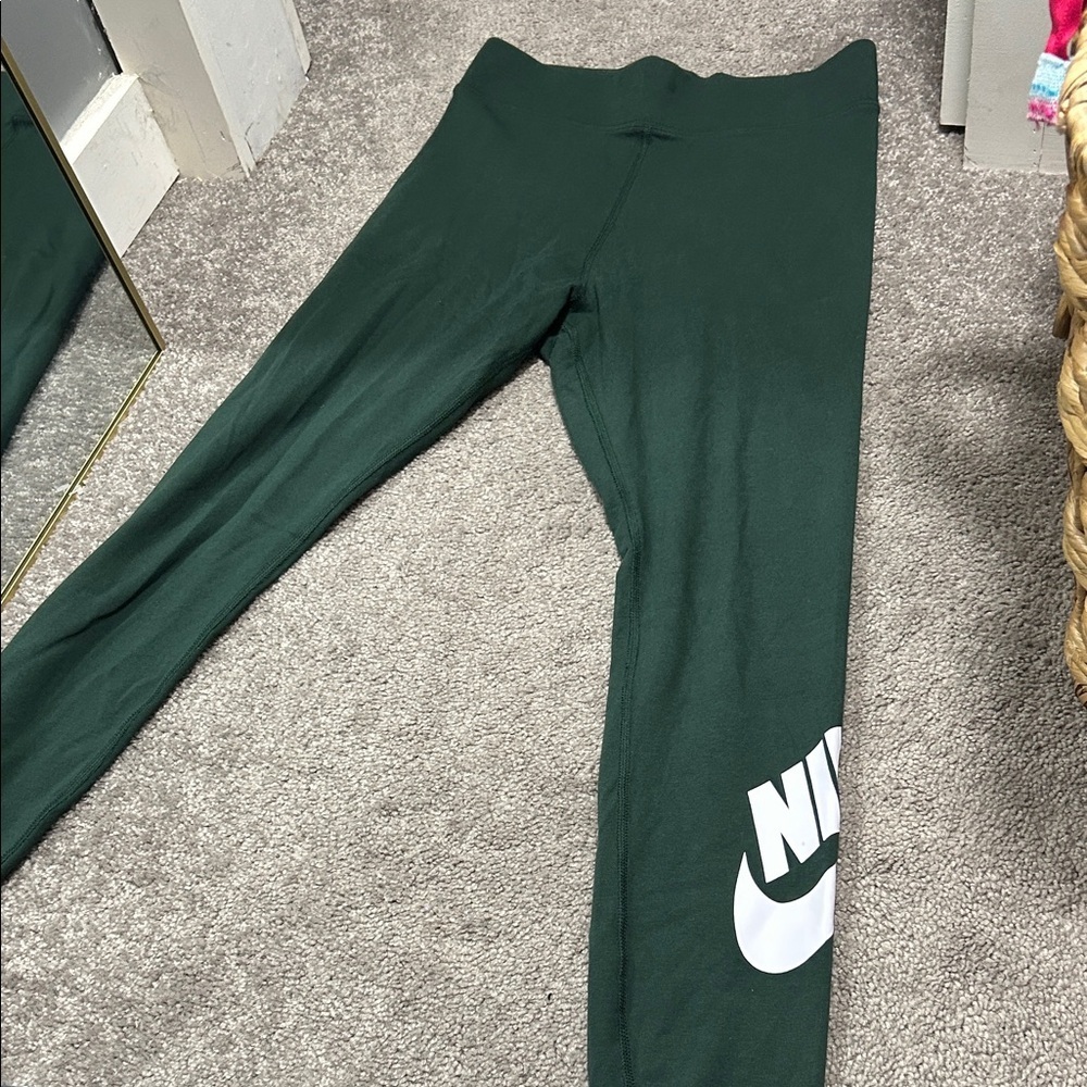 Nike Women's Dark Green Leggings